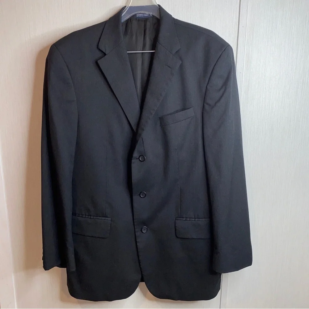 Nautica Gray Sport Coat Classic Single-Breasted Blazer 100% wool